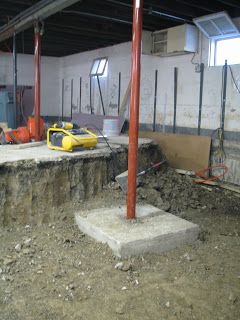 Digging Basement Deeper, Basement Dig Out, Digging Out A Basement, Dig Out Basement, Bulkhead Ideas, Basement Addition, Basement Foundation, Old Basement, Basement Remodel Diy