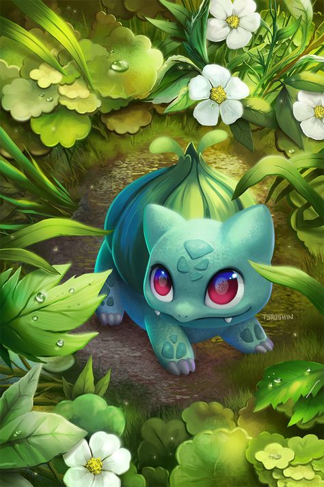 A tiny garden Bulbasaur Bulbasaur Wallpaper, Bulbasaur Art, Iphone Wallpapers Hd, Pokemon Bulbasaur, Unique Farmhouse Decor, Tiny Garden, Farmhouse Decor Ideas, Unique Farmhouse, Iphone Mobile