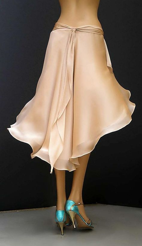 Tango Skirt, Tango Outfit, Skirt Chiffon, Bell Skirt, Tango Dress, Girls Formal Dresses, فستان سهرة, Ballroom Dress, Dress Silk