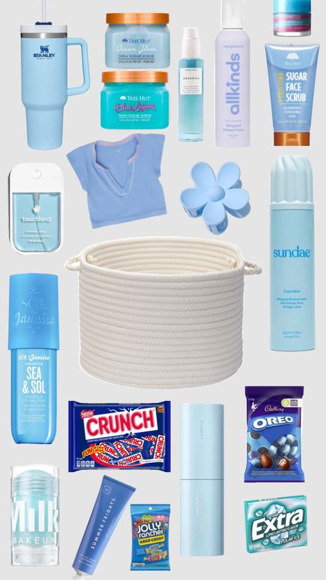 #blue#easter#basket Blue Easter Basket, Oreo Crunch, Easter Basket, Easter Baskets, Sugar Scrub, Oreo, Mint, Easter, Blue