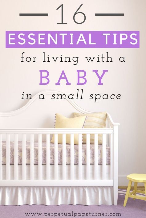 Are you expecting and wondering if you can do small space living with a baby? YOU CAN! Living with a baby in a one bedroom / small space is totally doable with these tips and hacks I picked up along the way! Lots of organization tips, storage solutions and other easy ideas to live comfortably with a new baby in a small apartment without a nursery! #baby #smallapartment #babytips Apartment Nursery, Small Space Baby, Small Space Nursery, Baby Storage, Small Nurseries, Space Nursery, Baby Sleep Problems, Nursery Organization, Baby Prep