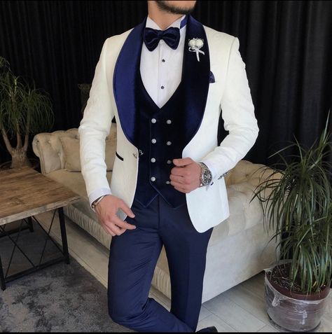 Designer Tuxedo, Pants Gift, Blue Tuxedos, Wedding Suits Groom, Groom Tuxedo, Slim Fit Tuxedo, White Tuxedo, Stylish Suit, Groomsmen Suits