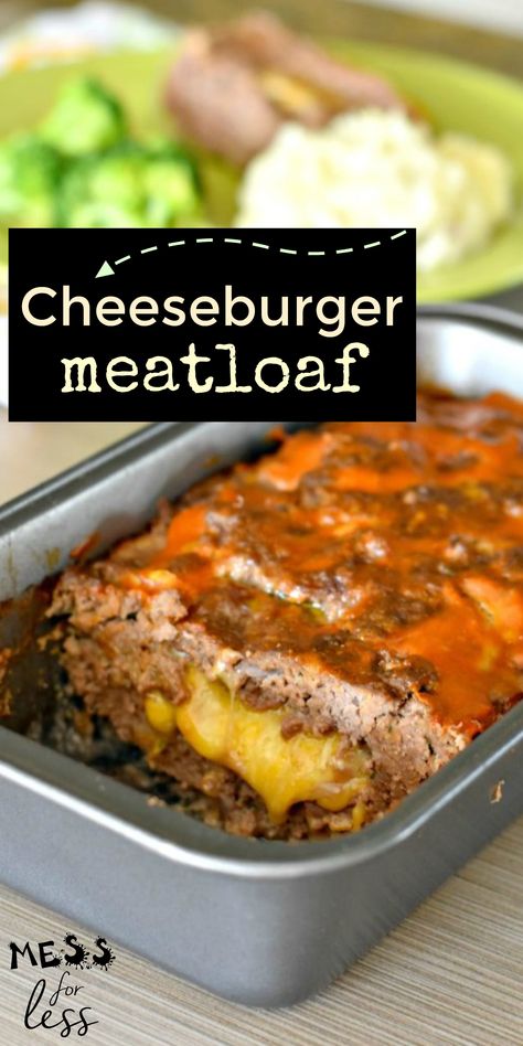 Easy Cheesy Meatloaf, Cheesy Meatloaf Recipes Easy, Cheddar Cheese Meatloaf, Hamburger And Sausage Meatloaf, Meatloaf With Velveeta Cheese, Cheesy Bbq Meatloaf, Keto Cheeseburger Meatloaf, Meatloaf Recipes With Cheese In It, Meatloaf With Cheese Recipes