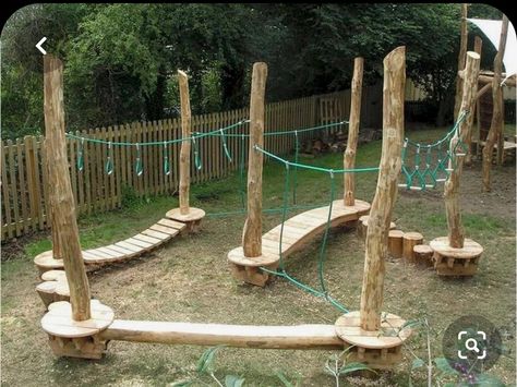 Natural Outdoor Playground, Children's Play Area, Playground Landscaping, Kids Obstacle Course, Play Area Backyard, Outdoor Play Spaces, Playground Areas, Outdoor Play Areas, Diy Playground