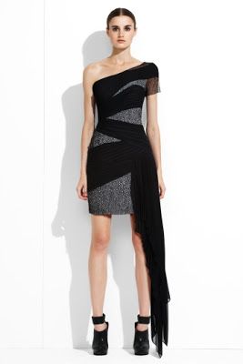 wondermomo: BCBG MAX AZRIA RUNWAY One-Shoulder Pleated-Overlay Dress Max Azria Dress, Black Chiffon Dress, Herve Leger Dress, Evening Dresses Online, Bcbg Max Azria, Runway Dresses, Max Azria, Overlay Dress, Lace Dress Black