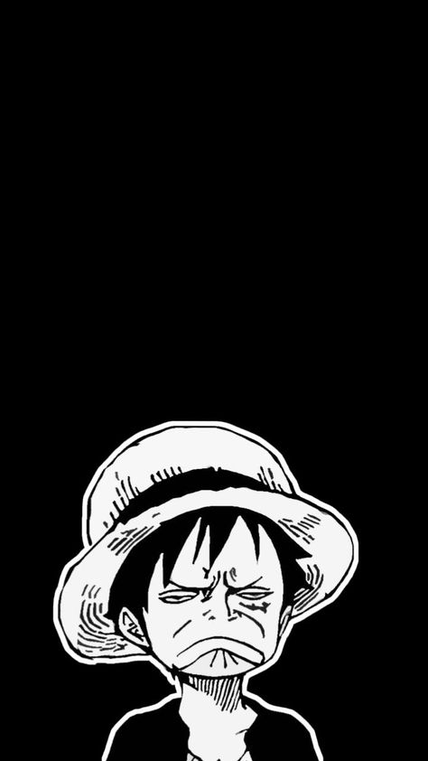 Luffy Black Background, One Piece Watch Face, Luffy Funny Wallpaper, Luffy Black And White Wallpaper, Luffy Black Wallpaper, Luffy Funny Face Wallpaper, One Piece Funny Wallpaper, Manga Funny Face, Luffy Funny Face