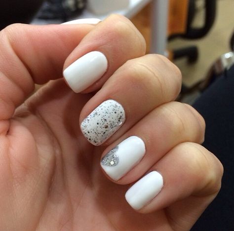 White with glitter nail art White With Glitter, White Pedicure, Glitter Nail, Glitter Nail Art, Designs Ideas, Glitter Nails, Nail Designs, Nail Art, Glitter