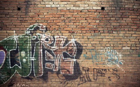 Graffiti wall. Old brick wall with graffiti , #Sponsored, #wall, #Graffiti, #graffiti, #brick #ad Brick Wall With Graffiti, Wall With Graffiti, Brick Wall Drawing, Brick And Concrete, Paint Removal, Painted Brick Walls, Wall Graffiti, Old Brick Wall, Brick Wall Background