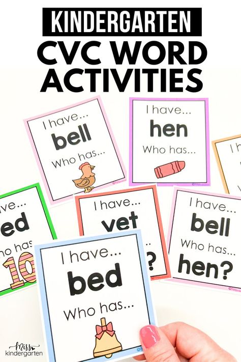 Are you looking for more ways to help your students practice CVC words in kindergarten? Check out this post! I'm sharing a variety of hands-on and engaging kindergarten CVC word activities that will keep your students engaged in phonics practice. Click here to take a closer look at these CVC activities for kindergarten. Cvc Words Worksheets, Cvc Activities, Miss Kindergarten, Cvc Words Kindergarten, Cvc Word Activities, Activities For Kindergarten, Phonics Practice, Cvc Word, Kindergarten Lesson Plans