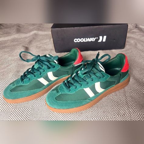 Sneakers COOLWAY Baresi Green Matcha 7 Coolway Shoes, Green Matcha, Adidas Gazelle, Adidas Samba, Samba, Womens Shoes Sneakers, Matcha, Shoes Sneakers, Size 7