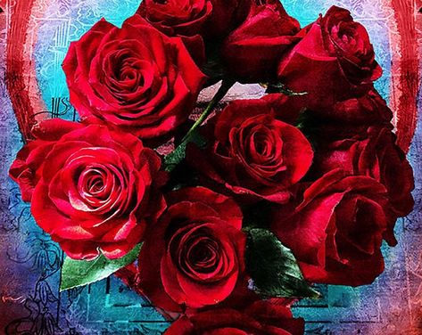 Vintage Red Roses, Phone Lock Screen, Decoupage Crafts, Red Roses Wallpaper, Phone Lock, Scrapbook Clipart, Beautiful Red Roses, Hearts And Roses, Beautiful Flowers Wallpapers