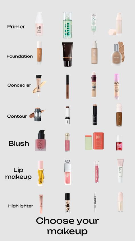 Makeup Makeup Products For Teens, Aesthetic Makeup Products, Safe Makeup, Preppy Makeup, Makeup Help, Makeup Tut, Perfect Skin Care Routine, Makeup Tattoos, Makeup Makeover