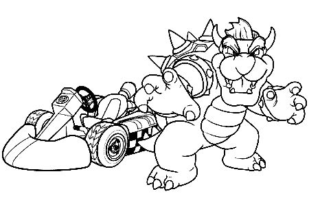 Bowser, Mario Kart, Nintendo Mario Kart Coloring Pages, Mario Bowser, Super Mario Coloring Pages, Free Kids Coloring Pages, Mario Coloring Pages, Jr Art, Cars Coloring Pages, Printable Coloring Sheets, Princess Coloring