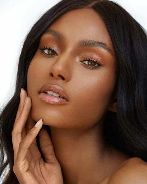 Poses For Beauty Shots, Beauty Shots Black Women, Natural Beauty Photoshoot, Medium Skin Makeup, Sydney Harper, Sydney J Harper, Tan Skin Makeup, Outfit Ideas Black Women, Outfit Ideas Black