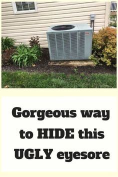 It's time to try this to hide our air conditioning unit Ideas For Hiding Air Conditioner, Plants To Hide Air Conditioner, Aircondition Cover Outdoor, Diy Outdoor Privacy, Air Conditioner Screen, Lattice Privacy Screen, Diy Privacy Screen, Hometalk Diy, Patio Privacy Screen