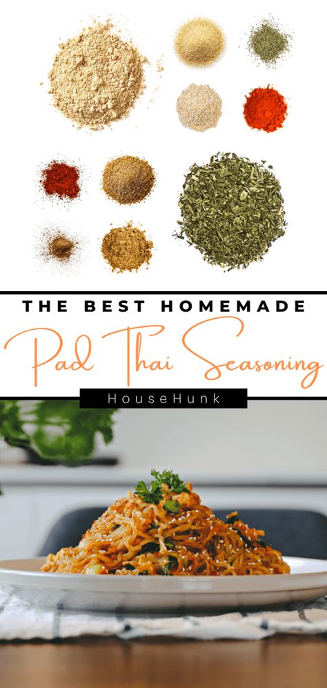 Diy Herb Blends, Thai Spice Blend Recipe, Thai Spice Blend, Asian Spices Blend, Thai Seasoning Blend, Homemade Pad Thai, Thai Seasoning, Mat Inspiration, Homemade Stock