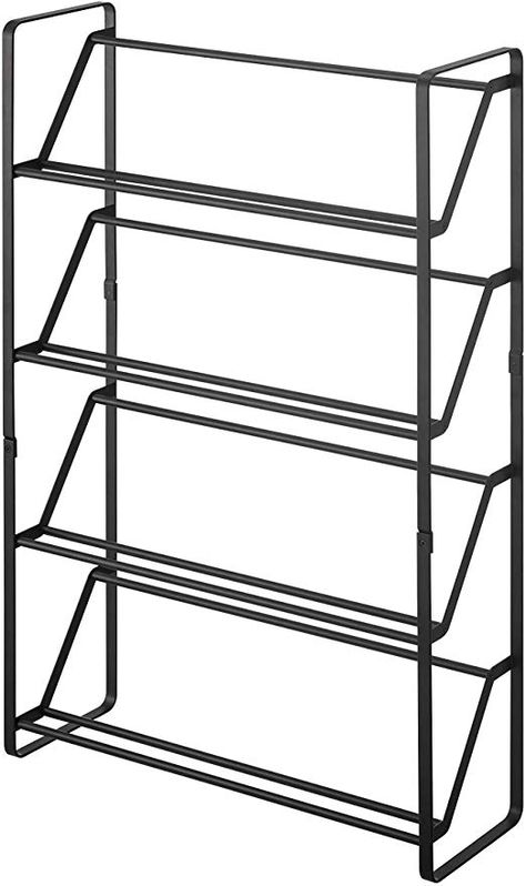 Amazon.com: YAMAZAKI home 2391 Slim Shoe Rack, White: Home & Kitchen Shoe Rack Steel, Slim Shoe Rack, 4 Tier Shoe Rack, 4 Tier Shelf, Metal Shoe Rack, Shoe Organizers, Shoe Rack With Shelf, Steel Shoes, Design Japonais