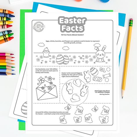 Fun Easter Facts for Kids to Print & Play | Kids Activities Blog 10 Fun Facts, Fun Facts For Kids, Resurrection Day, Easter Books, Easter Coloring, Kids Pages, Easter Coloring Pages, Easter Colouring, About Easter