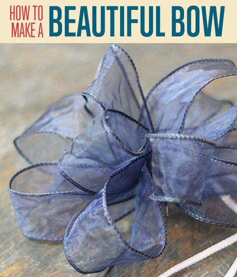 Possibly the most useful bow tying how-to ever!  How to Tie a Bow | Make 3 Beautiful Bows With Ribbon Bow Tying, Ribbon Ideas, Bows Diy Ribbon, Diy Bows, Bow Tutorial, Present Wrapping, Diy Ribbon, Ribbon Crafts, Wreath Bow