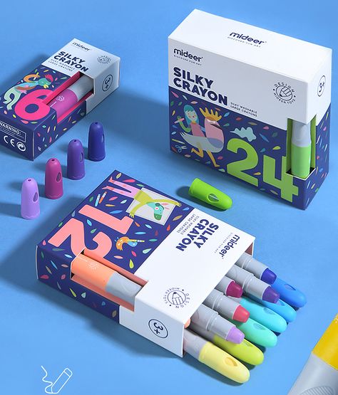 Lipstick Design, Making Crayons, Kids Packaging, Kids Stationary, Adobe Photoshop Design, Dirty Hands, Lipstick Designs, Modern Packaging, Crayon Set