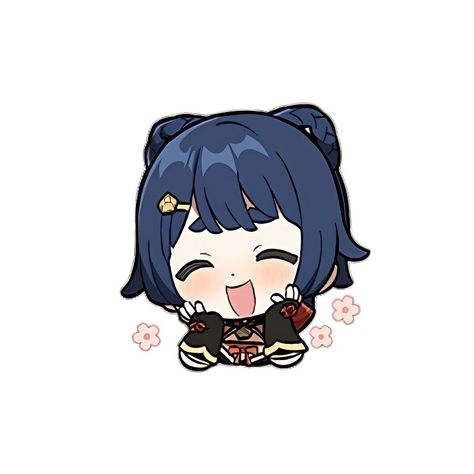 xiangling genshin impact sticker chibi Genshin Stickers Png, Genshin Emotes, Xiangling Genshin Impact, Genshin Stickers, Chibi Genshin, Genshin Chibi, Happy Stickers, Anime Room, Chibi Characters