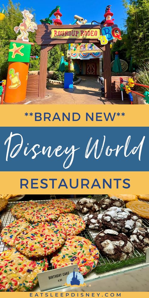 Over the past few years, Disney has opened several brand new restaurants in the parks and resorts, refreshed the menu and style of others, and even more are on the way soon! And, to be sure that you don’t miss a thing, we’ve got a FULL LIST of all the new places to eat. From snack stands to all-you-can-eat restaurants, and more, here are all the places you’ll want to consider making a dining reservation for the next time you visit Disney World!  Disney World, Disney Parks, Eat Sleep Disney Places To Eat At Disney World, Best Places To Eat In Disney World, Disney Maps, Disney World 2024, Disney Springs Restaurants, Best Disney Restaurants, Disney Menus, Coronado Springs, Disney Boardwalk