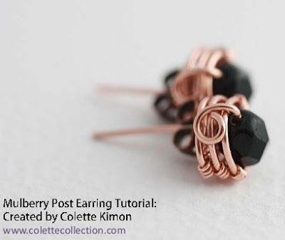 Wire Wrapped Copper Stud Earrings Tutorial - The Beading Gem's Journal.  #Wire #Jewelry #Tutorial Weaving Wire, Wire Tutorials, Wire Wrapping Tutorial, Wrapping Jewelry, Earrings Tutorial, Wire Jewellery, Wire Jewelry Making, Chain Nose Pliers, Bijoux Fil Aluminium