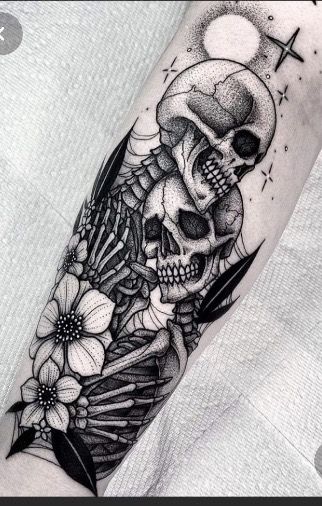 White Tattoo, Black And White, Tattoos, Flowers, White, Black