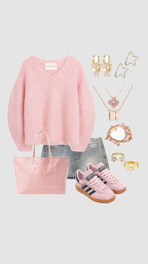 cute simple winter spring summer fall autumn pink blue denim going out fancy outfit Pink And Blue Aesthetic Outfit, Summer Fancy Outfits, Pink Fall Outfits, Fancy Outfit, Cute Preppy Outfits, Stockholm Fashion, Simple Trendy Outfits, Cute Everyday Outfits, Fancy Outfits