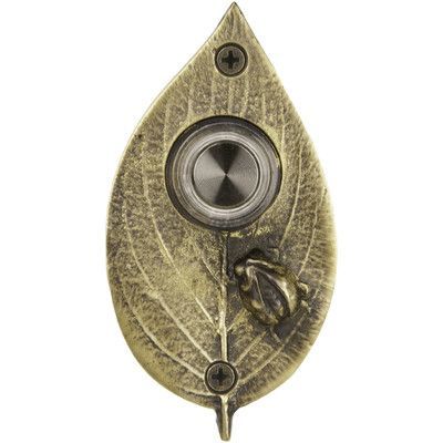 Waterwood Hardware Ladybug on Leaf Doorbell Finish: Ladybug On A Leaf, Ladybug On Leaf, Doorbell Cover, Doorbell Button, Doorbell Chime, Door Bells, Door Bells & Chimes, Craftsman Exterior, Wireless Doorbell