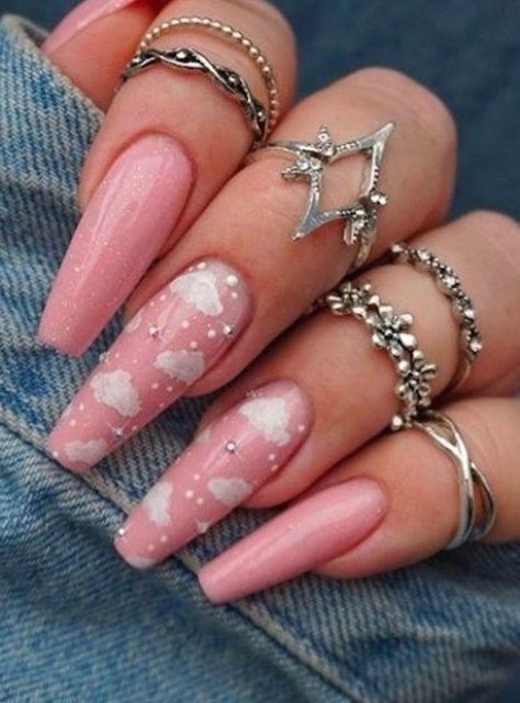 Holiday Nails Christmas, Classy Nail Designs, Coffin Shape Nails, Ballerina Nails, Pink Nail Designs, Halloween Nail Designs, Coffin Nails Designs, Classy Nails, Nails Inspo