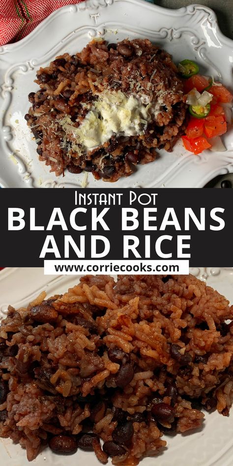 Black Beans And Rice Instant Pot, Instant Pot Rice And Beans, Week Of Meal Prep, Dry Black Beans, Bean Dinner, Instant Pot Black Beans, Instant Pot Beans Recipe, Rice Instant Pot, Cook Beans