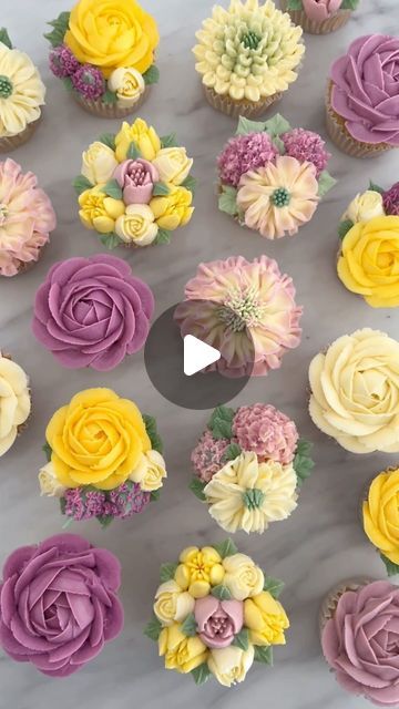 Creator of the worlds first standing cupcake bouquet on Instagram: "Who’s tried making floral cupcakes 🤣? I wish it was as easy as it looks" Floral Cupcakes, Cupcake Bouquet, Cake Decorating, Cupcake, The Creator, Cake, Floral, On Instagram, Instagram