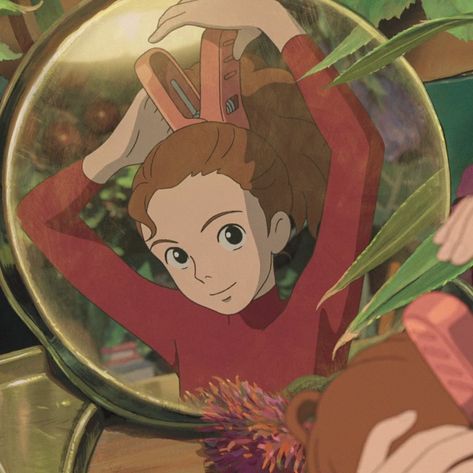 Studio Ghibli Ariette, قلعة هاول المتحركة, Secret World Of Arrietty, Studio Ghibli Characters, Ghibli Artwork, The Secret World, 1 Aesthetic, Studio Ghibli Movies, Studio Ghibli Art