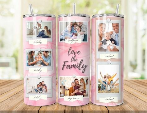 Photo Collage Tumbler, Collage Tumbler, Tumbler Svg, Photo Tumbler, Tumbler Template, Tumbler Ideas, Christmas Mood, Photo Photo, Tumbler Wrap Png