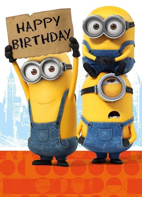 Minion Tattoo, Minion Birthday Invitations, Minion Birthday Cake, Minion Characters, Boys 1st Birthday Cake, Happy Birthday Minions, Movie Merchandise, Funny Happy Birthday Wishes, Happy Birthday Kids