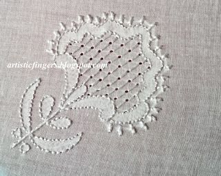 artisticfingers: Whitework Tiny Embroidery, Chikankari Embroidery, Chicken Scratch Embroidery, Hand Work Design, Embroidery Lessons, Hand Embroidery Patterns Flowers, Thanks Giving, Embroidery Videos, Textile Pattern Design