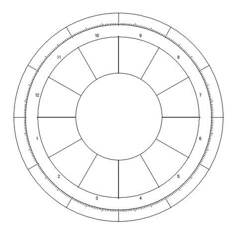 Blank Astrology Wheel, Blank Natal Chart Template, Blank Astrology Chart, Natal Chart Art, Birth Chart Template, Blank Birth Chart, Astrological Wheel, Zodiac Charts, Astrology Notebook