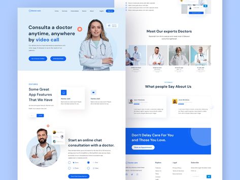 Ui Ux Design Website, Ux Design Website, Medical Websites, Medical Website, Landing Page Ui, Profile Website, Web Design Websites, Medical Marketing, Medical App