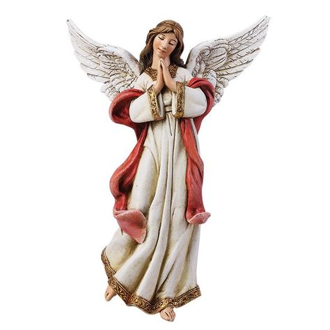 GLORIA ANGEL FIGURE - JOSEPH STUDIO - GLORIA ANGEL FIGURE - JOSEPH STUDIO 6"  Made of Resin/Stone Mix Comes boxed NOTE: Has a loop on the back to hang or suspend. Does not stand.  The angels herald the coming of the newborn savior and this beautiful Gloria Angel from the Joseph Studio Collection will be perfect for your Catholic nativity scene! Add to your cart or wish list above.  For a complete nativity with these types of figures see the below links:  Three Kings Figures  Shepherd wi... Nativity Angel, Digital Wedding Invitations Design, Jesus Songs, Angel Figure, Invitations Design, Resin Stone, Digital Wedding Invitations, Three Kings, Angel Figurines