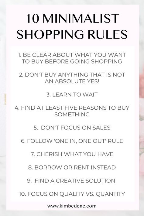 Shopping, if done for the right reasons, is completely fine and can be really enjoyable and we don’t need to punish ourselves for wanting new things. But what we need to do is to learn how to shop smarter so that we buy things we’ll use and love, that's why I made a list of 10 minimalist shopping tips on how to help you stop impulse buying forever. Stop Shopping Tips, Stop Impulse Buying, Minimalist Shopping List, How To Stop Online Shopping, What To Do Instead Of Shopping, How To Shop, What Should I Buy Myself, Shopping Tips Clothes, How To Stop Impulse Buying