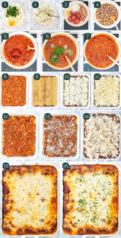 Simple Healthy Lasagna Recipe, Lasagna Recipe For One, Simple Lasagna Recipe Ricotta, Non Traditional Lasagna Recipes, Homemade Lasagna Recipe With Ricotta, Homemade Lasagna No Ricotta, Italian Sausage Lasagna Recipe Ricotta, The Best Lasagna Recipe, Lasagna Recipe With Ricotta Healthy