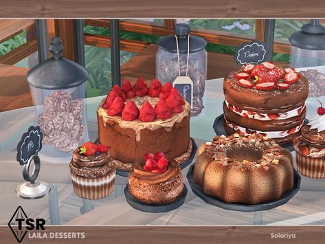 Sims 4 CC Sims 4 Cake Decor, Sims 4 Cake Cc, Sims 4 Cake, Sims 4 Bakery Cc, Sims 4 Food Cc, The Sims 4 Pack, Mods Sims 4, Lotes The Sims 4, Christmas Dinner Plates