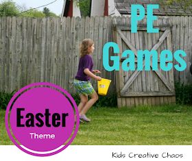 Easter Pe Activities, Easter Gym Games, Easter Pe Games, Physical Activities Preschool, Games For Easter, Fun Library Activities, Pe Games Elementary, School Games For Kids, Birthday Games For Kids