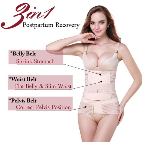 TiRain 3 In 1 Postpartum Support Recovery Belly/Waist/pelvis Belt ShapewearPlus Size For Weight Over 190lbs Plastic BagNude -- Be sure to check out this awesome product. (This is an affiliate link) #Shapewear Post Partum Belly, Best Postpartum Belly Wrap, Postpartum Waist Trainer, Postpartum Belly Wrap, Post Pregnancy Belly, Natural Skin Tightening, Post Partum Belly Wrap, Belly Belt, Best Waist Trainer