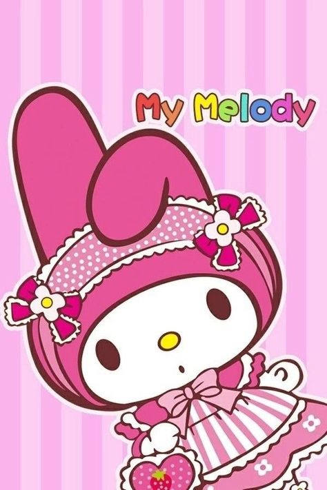 Mm Wallpaper, Drawing Hello Kitty, Melody Painting, Sanrio Collection, Sanrio Danshi, March Themes, Images Hello Kitty, Kuromi Sanrio, Betty Boop Classic