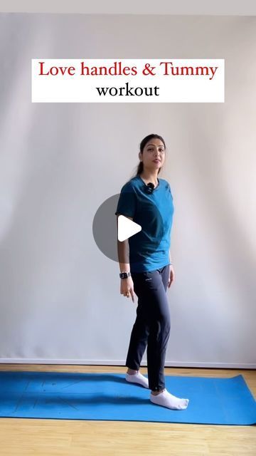 Nehafun&fitness🤸‍♂️🧘‍♀️ on Instagram: "Love handles & Tummy workout." Side Love Handles Workout, Reduce Love Handles Exercises, How To Reduce Love Handles In A Week, Lose Love Handles In A Week, Exercise For Love Handles Woman, How To Get Rid Of Love Handles, Love Handles Workout At Home, Exercise For Love Handles, Loose Love Handles