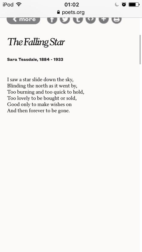 My Granded recited this poem to my Nan. I will recite this poem to the person I love. Nan Poems, Sara Teasdale, Falling Stars, Poetry, I Love