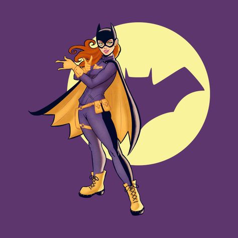 Check out this awesome 'In+the+name+of+the+Bat%21' design on @TeePublic! Bat Girl, Bat Girl Oc, Batgirl Comic Art, Batgirl Animated Series, Barbra Gordan Batgirl, Batgirl Of Burnside, Nightwing And Batgirl, Batgirl Art, Batman Cartoon