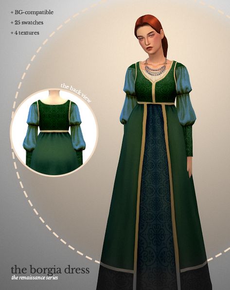 Sims 4 Time Period Cc, Sims 4 Medieval Clothing, Midevil Cc Sims 4, Midevil Sims 4 Cc, Sims 4 Cc Midevil Clothes, The Sims 4 Cc Medieval Dress, Sims 4 1600s Cc, Sifix Sims 4 Cc, Sims 4 Cc Clothes Female Aesthetic Dresses